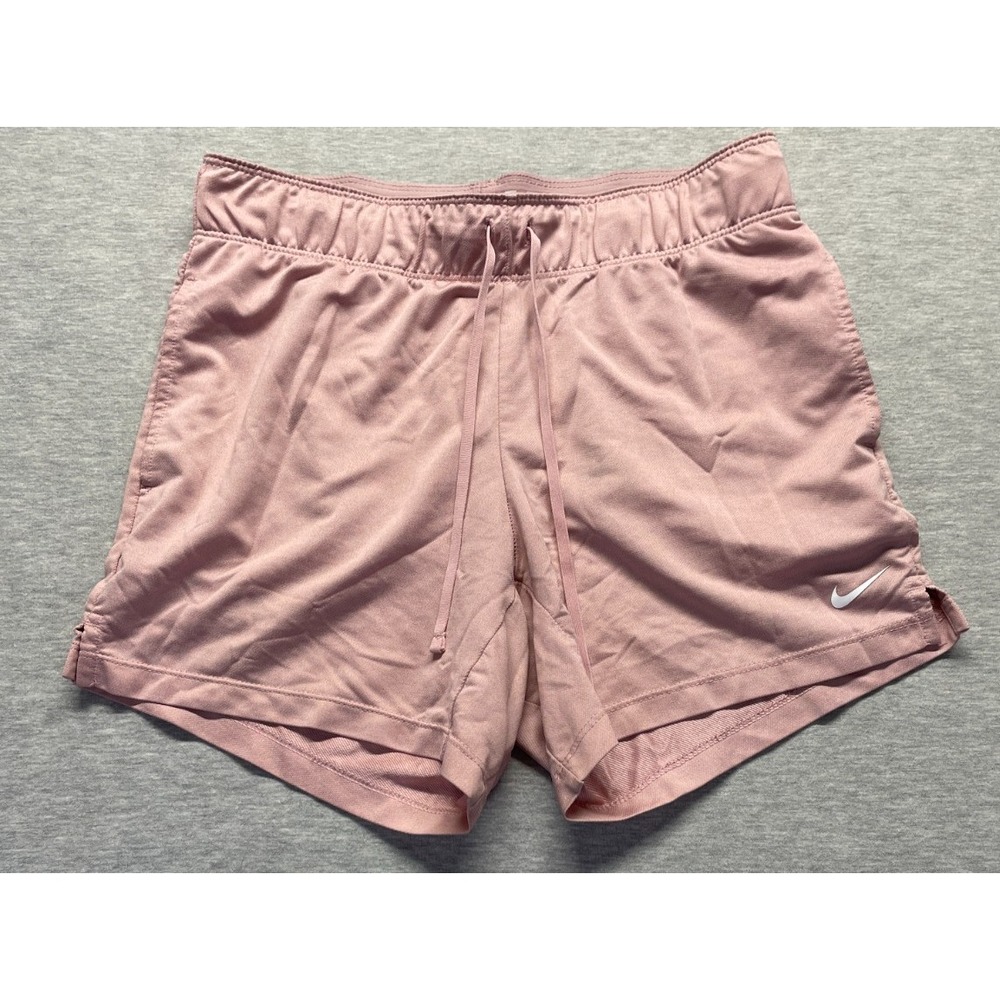 Nike Dri-Fit Athletic Shorts Womens XS Dusty Pink Athleisure Sports Performance